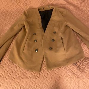 Tan blazer size medium